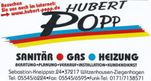 Hubert Popp Sanitär-Gas-Heizung