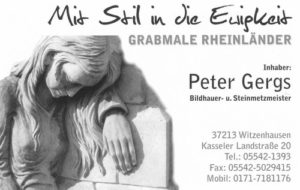 Peter Gergs - Grabmale Rheinländer