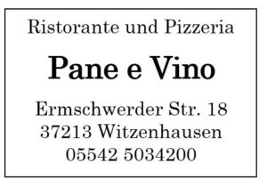 Pane e Vino Ristorante und Pizzeria